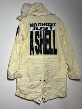 Brain Dead VGUC No Ghost Just A Shell Long Hooded Full Zip Parka Jacket S RARE